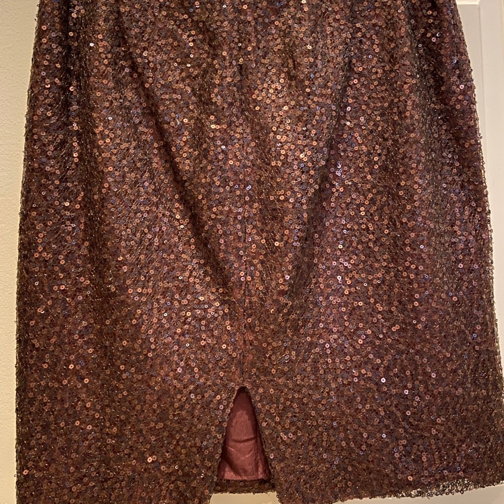 J. Crew Maroon sequin A-Line skirt. Size 6.